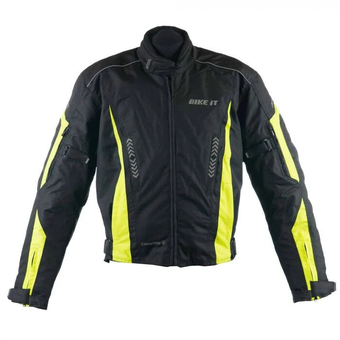 Bike It Ortac Textile Waterproof Sports Textile CEAA Motorcycle Motorbike Jacket