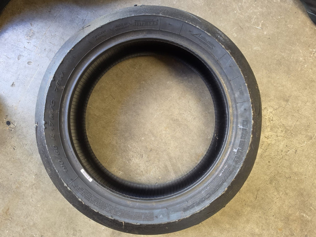 Pirelli Diablo Supercorsa Rear 190/60-17 Part Worn BSB Scub Motorcycle Tyre
