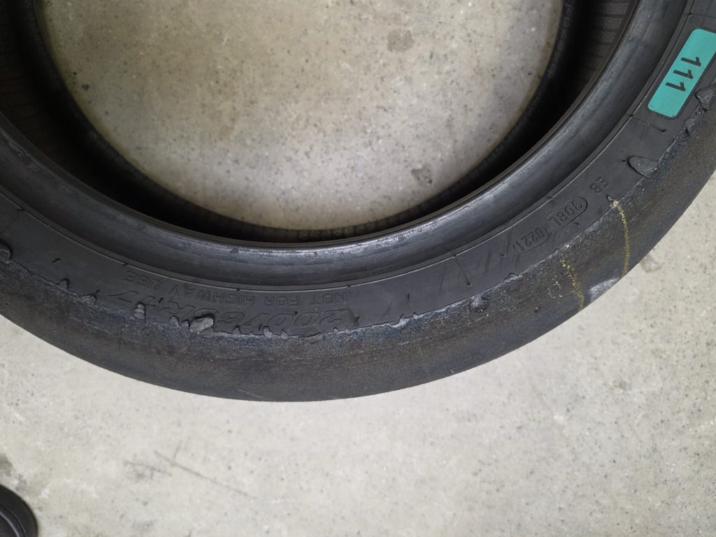 Pirelli Diablo Superbike SCX 120/70-17 Used BSB Scrub Motorcycle Tyre - SR4