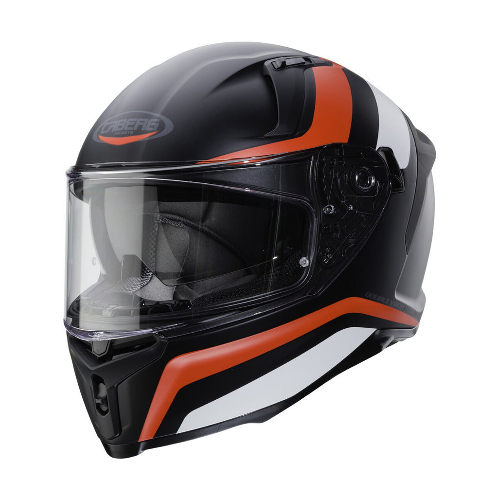 Caberg Avalon Blast Full Face Motorcycle Motorbike Helmet - Matt Black White Red