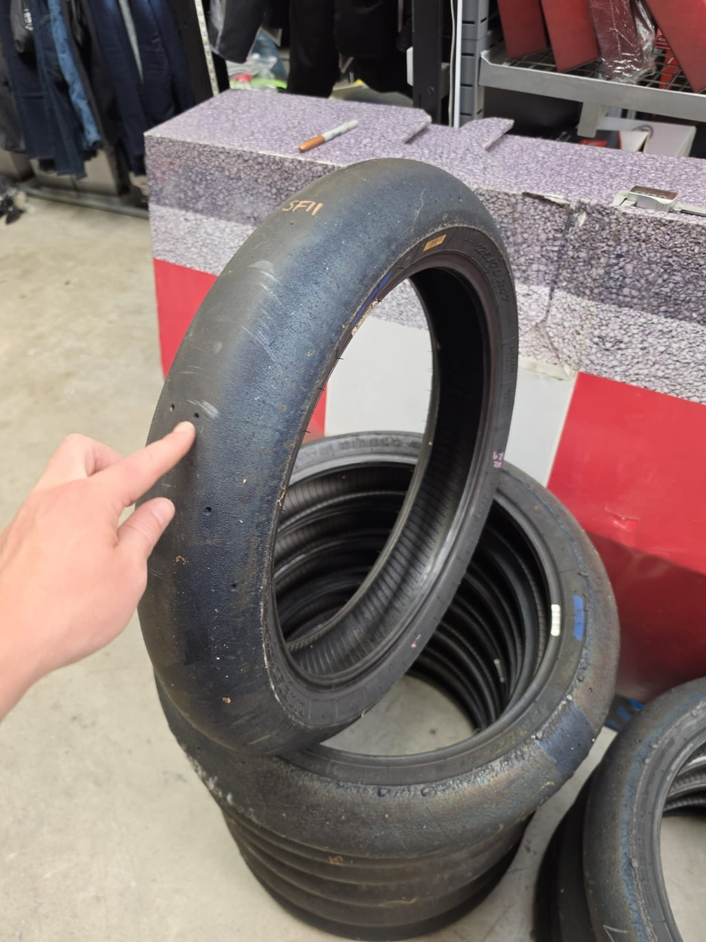 Pirelli Diablo Superbike SC1 125/70-17 Used BSB Scrub Motorcycle Tyre - SF11