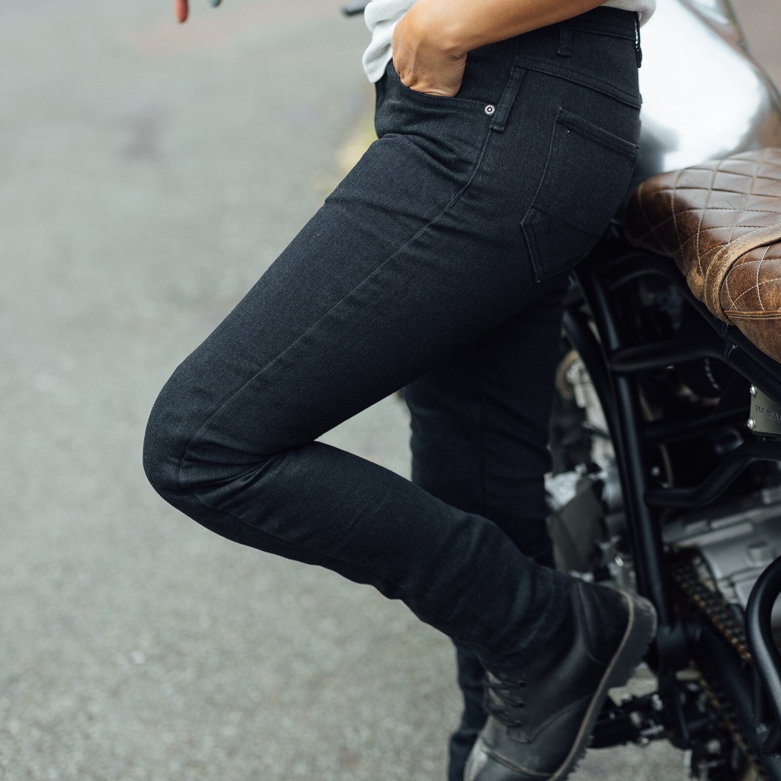 Merlin Zoey Ladies Motorcycle Motorbike CE AA Aramid Lined Leggings Black