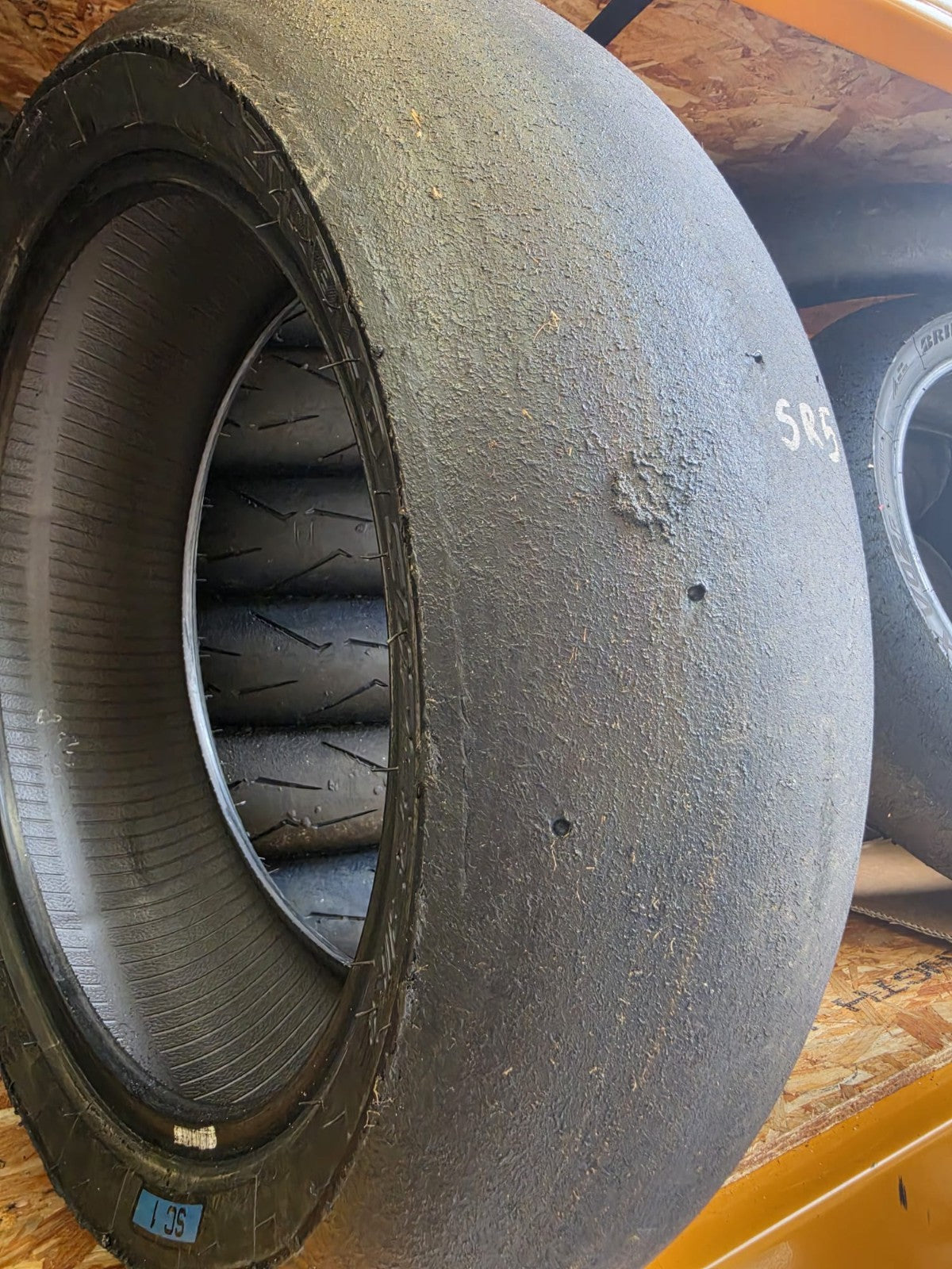 Pirelli Diablo Superbike SC1 200/60-17 Used BSB Scrub Motorcycle Tyre - SR5