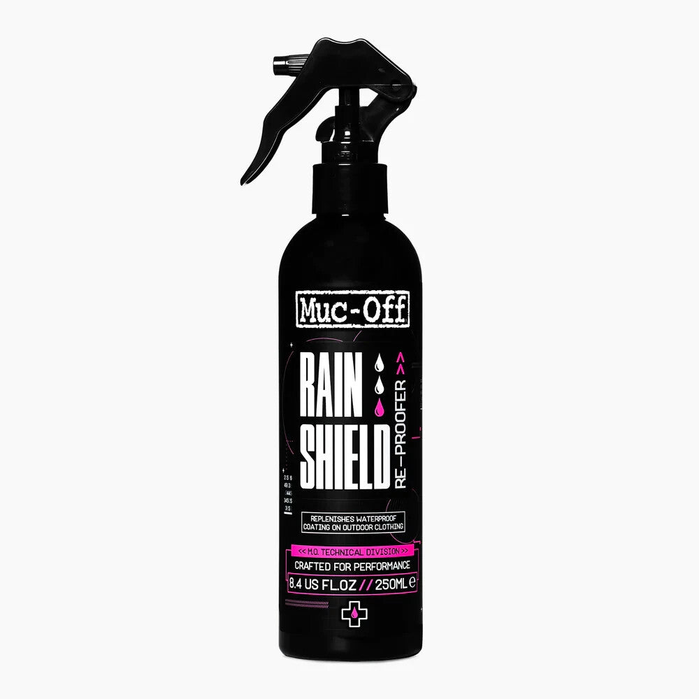 Muc-Off Motorcycle Motorbike Cycle Rain Shield Re-proofer - 250ml