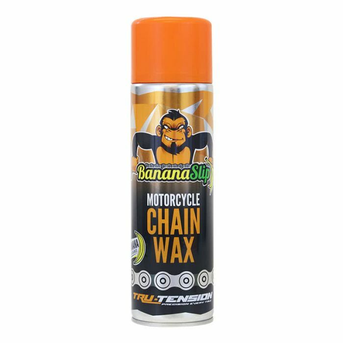 Tru Tension Banana Slip Motorcycle Motorbike Anti-Fling PTFE Chain Wax 500ml