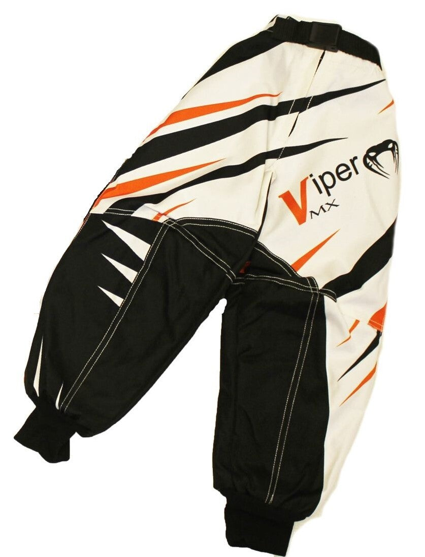 KIDS Child Childrens Motocross Trousers Pants Race MX Quad Sport 7 to 8 - Orange