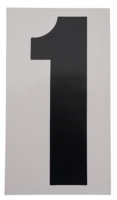 Bike It 6 Inch Motorcycle Motorbike Race Numbers - Black - 10 Pack