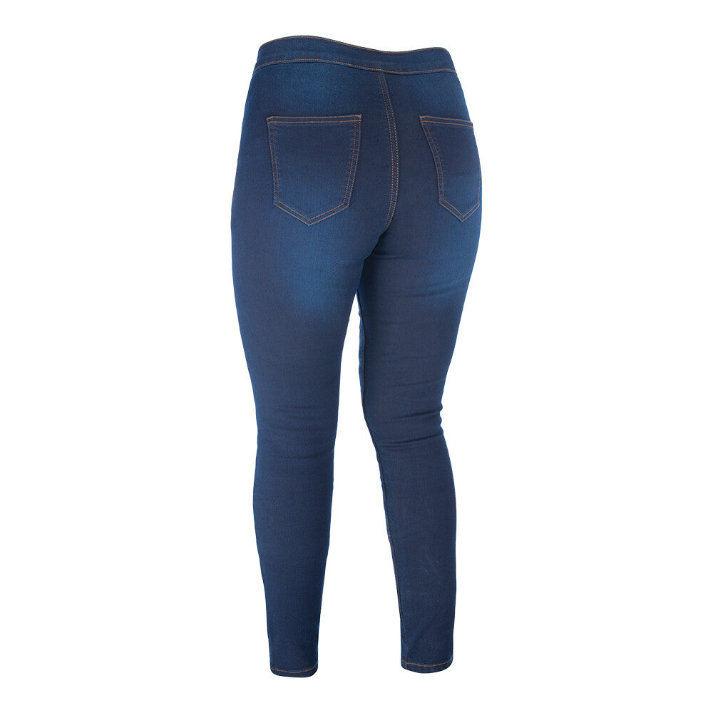 Oxford Super Jeggings 2 Women Ladies Full Aramid Lined Motorcycle Leggings Blue
