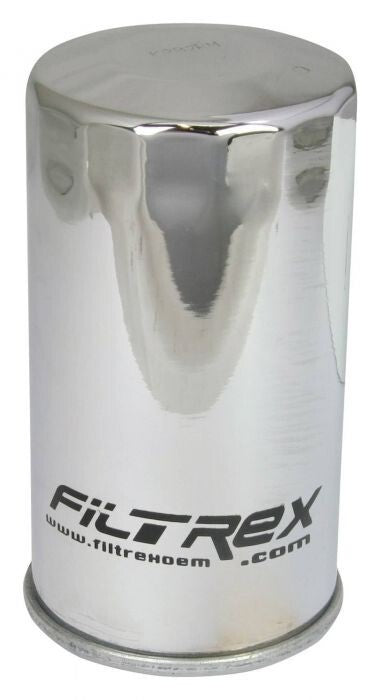 Filtrex Chrome Canister Oil Filter Harley Davidson - OEM - 63813-90 - HF173C