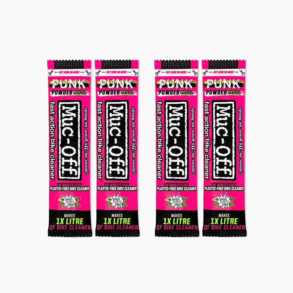 Muc-Off Punk Powder Motorcycle Motorbike Bike Cycle Cleaner - 4 Pack (Makes 4L)