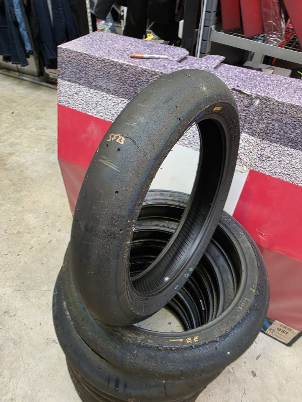 Pirelli Diablo Superbike SC1 125/70-17 Used BSB Scrub Motorcycle Tyre - SF23