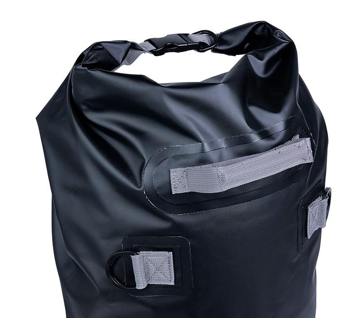 DS COVERS PVC Lightweight Waterproof Marine Motorcycle 30 Litre Roll Bag - Black