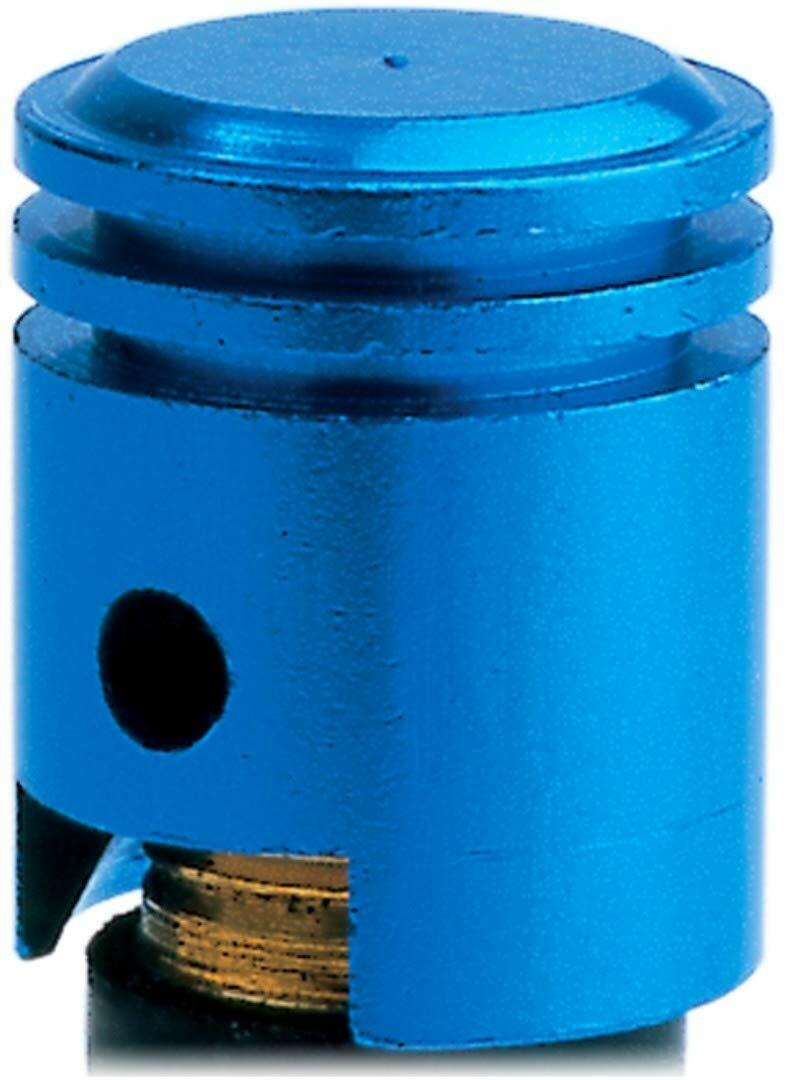 Oxford Essential Lightweight Anodised Piston Valve Caps Dust Caps - Blue