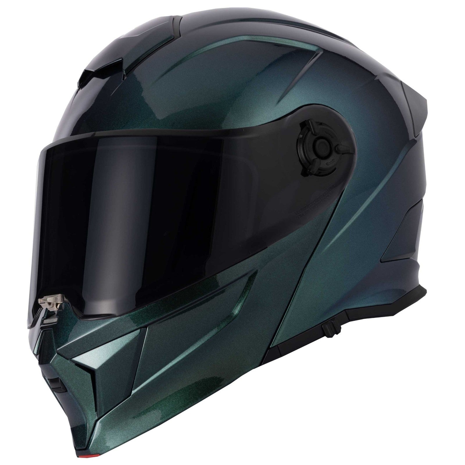 VCAN H276 Gradient Green Blue Flip Front ECE 2206 Motorcycle Motorbike Helmet