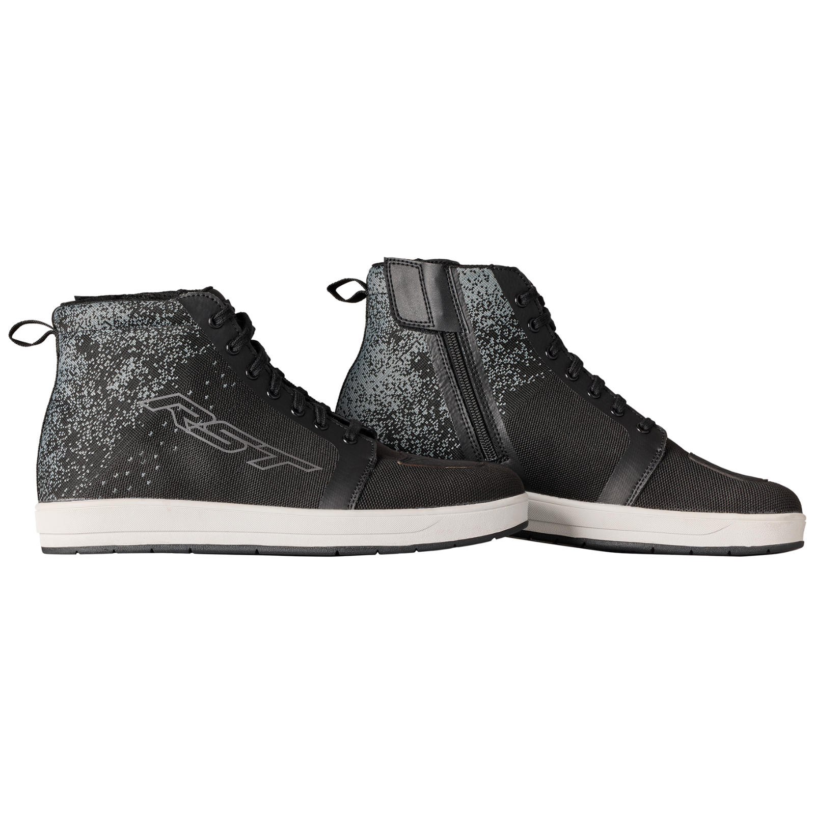 RST Urban-K CE Motorcycle Motorbike Hi Top Trainer Shoe Boot - Black Grey