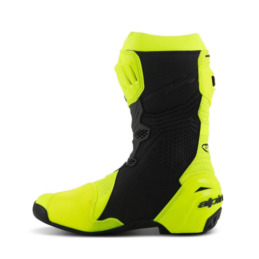 Alpinestars Supertech R Vented Motorcycle Bike Sports Trace Race Boots Yellow