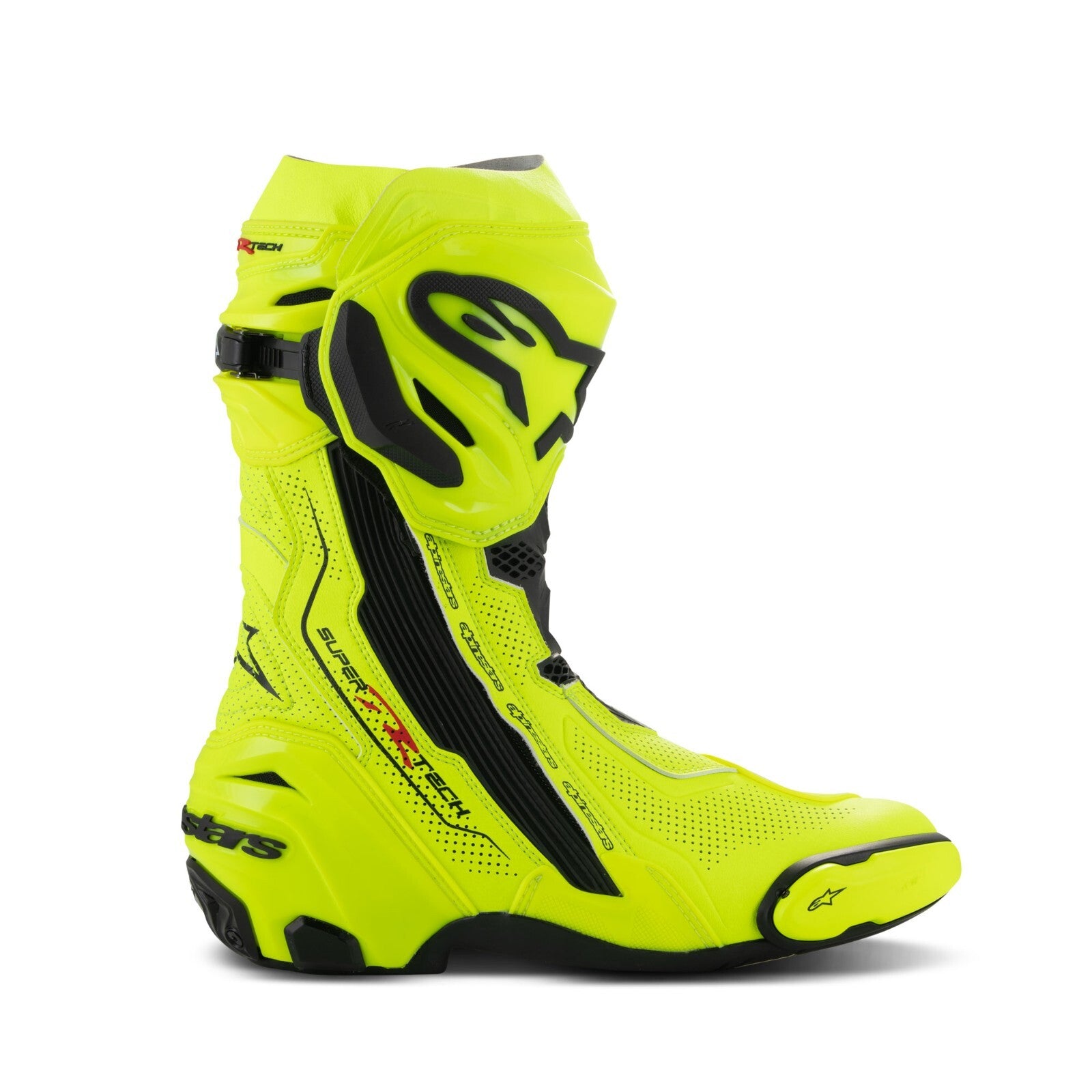 Alpinestars Supertech R Vented Motorcycle Bike Sports Trace Race Boots Yellow