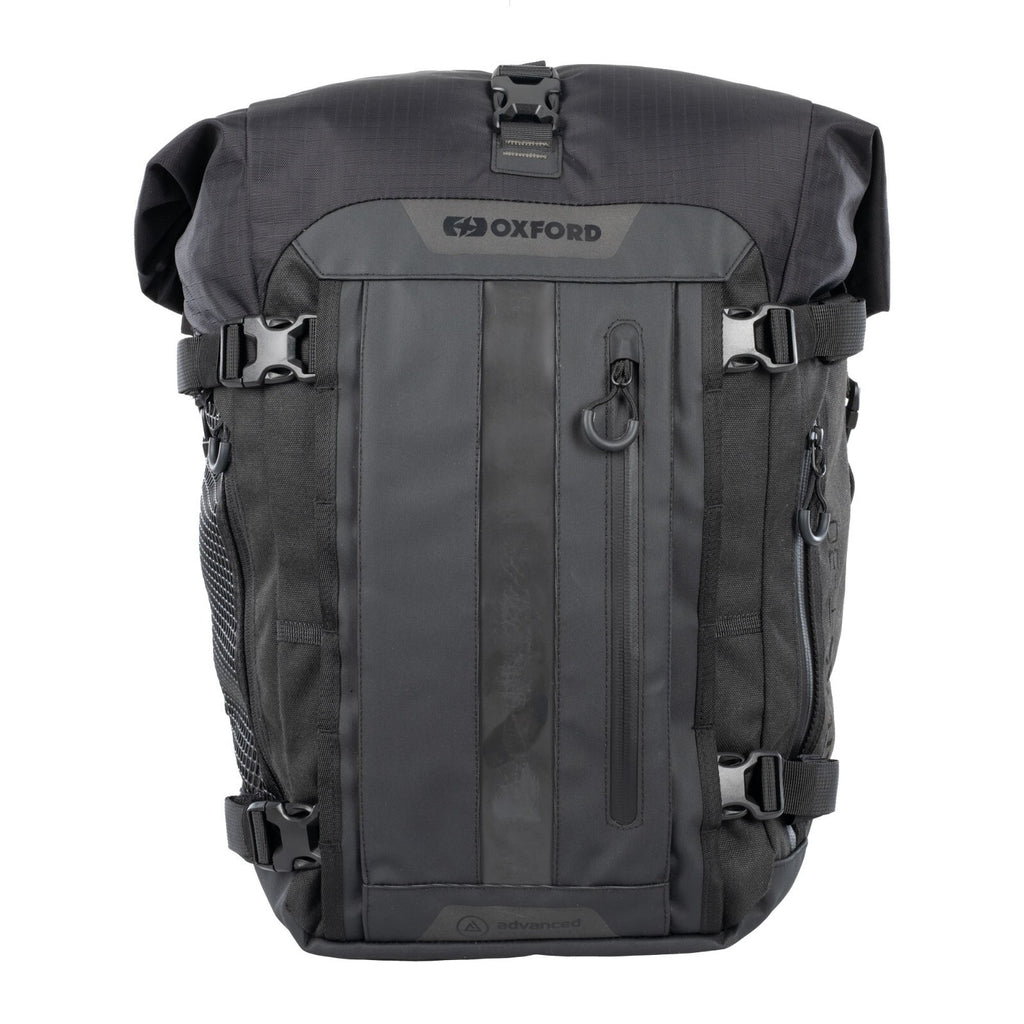Oxford Atlas T-30 Advanced Motorcycle Motorbike Tourpack Black - OL00201