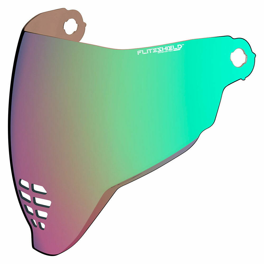 Icon Airflite Fliteshield Genuine Replacement Anti-fog Visor RST Green Iridium