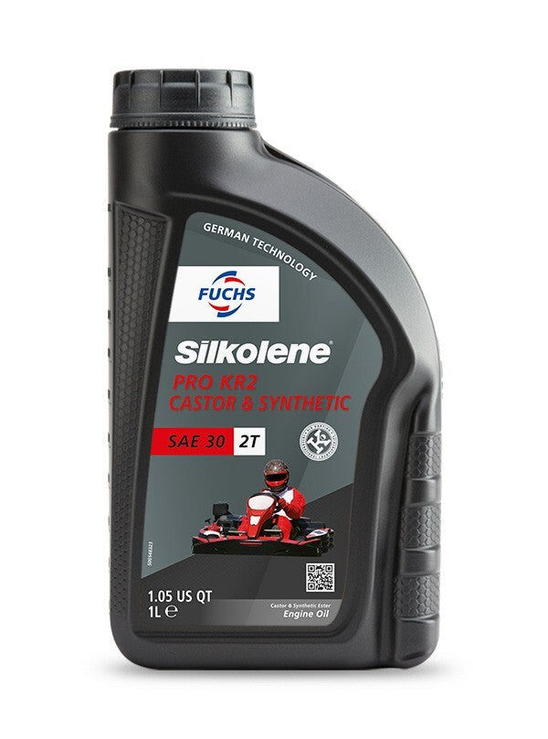 Silkolene 2-Stroke Pro KR2 Castor & Fully Synthetic Kart Engine Oil - SEA 30 2T