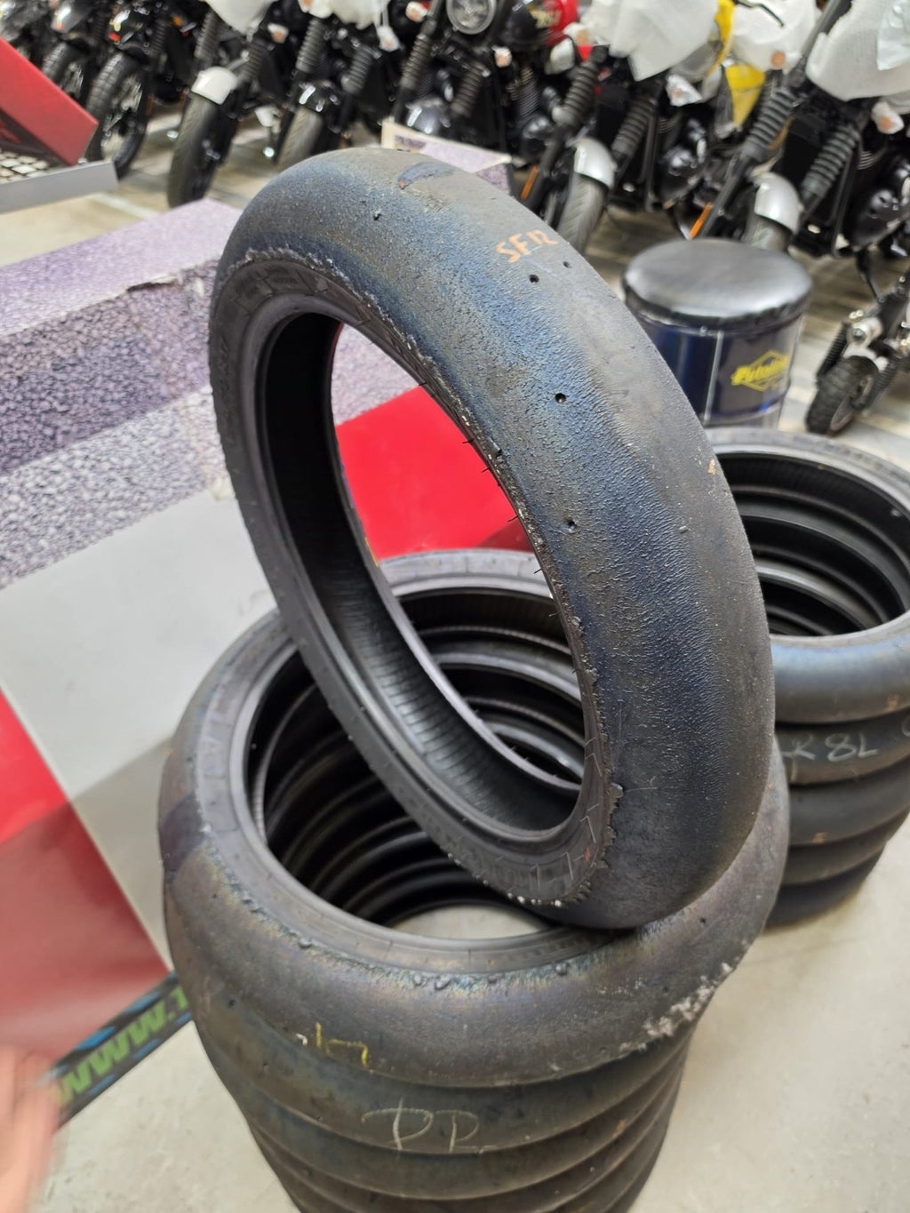 Pirelli Diablo Superbike SC1 125/70-17 Used BSB Scrub Motorcycle Tyre - SF12