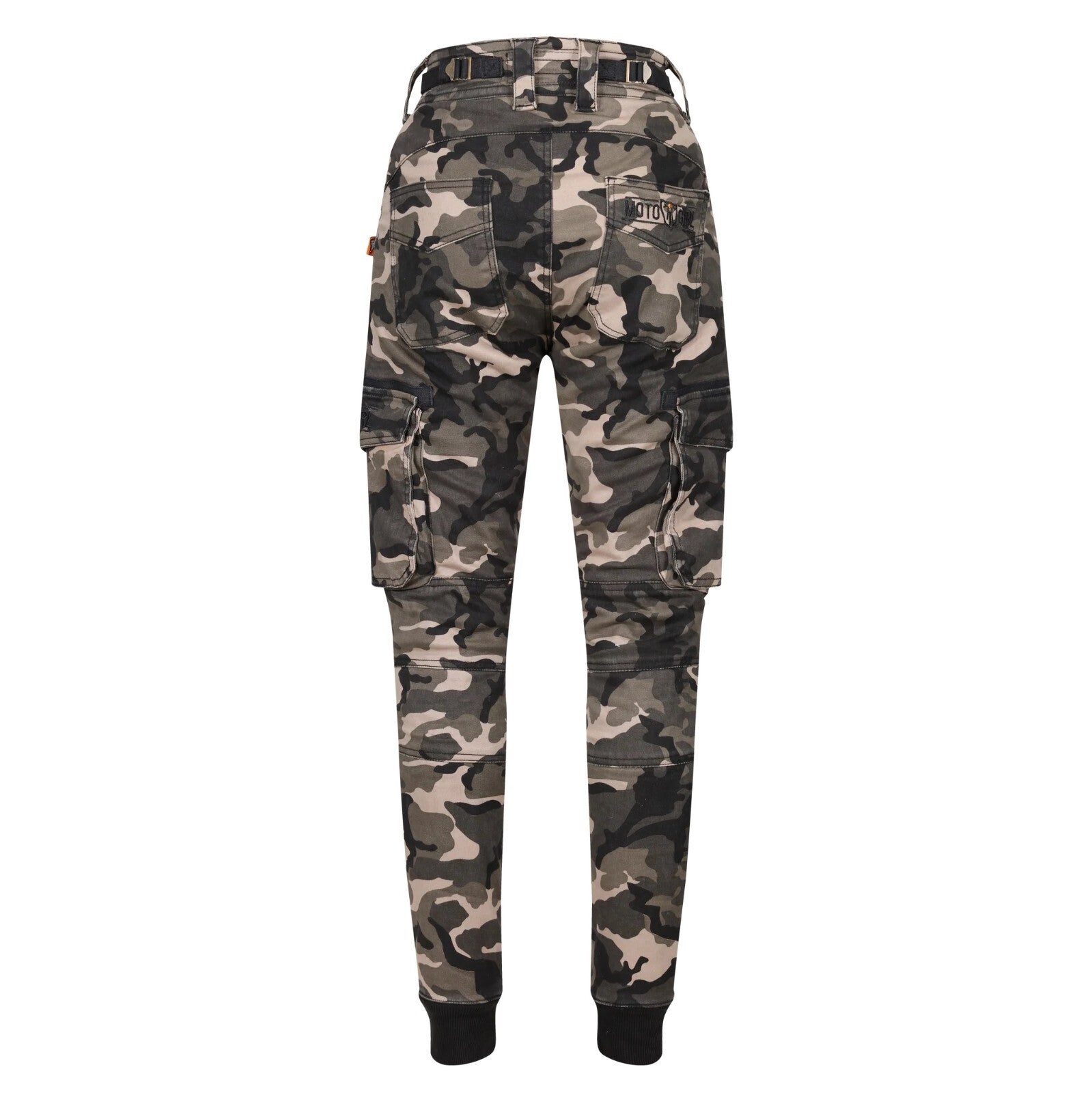 Moto Girl Lara Cargo Camo Ladies Motorcycle Motorbike Armoured Cargo Trousers