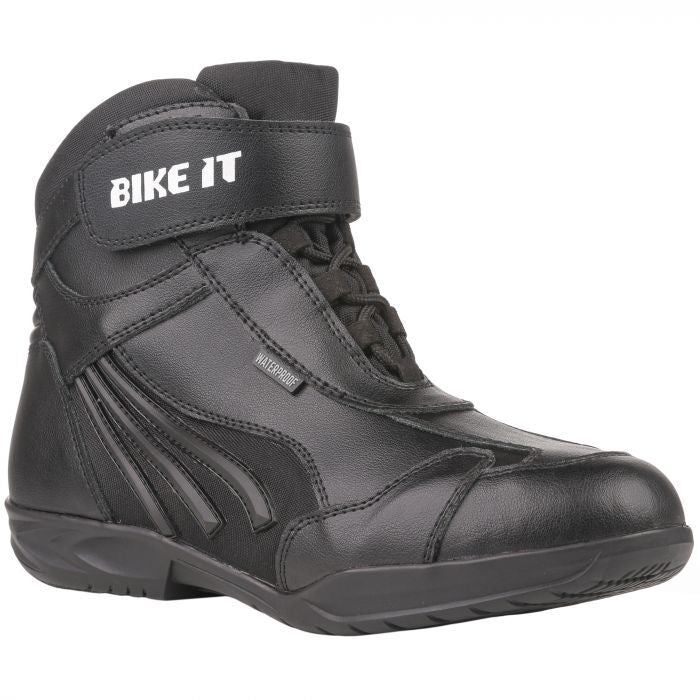 Bike It Perun Low-Cut Black Waterproof Motorcycle Motorbike Ankle Boot