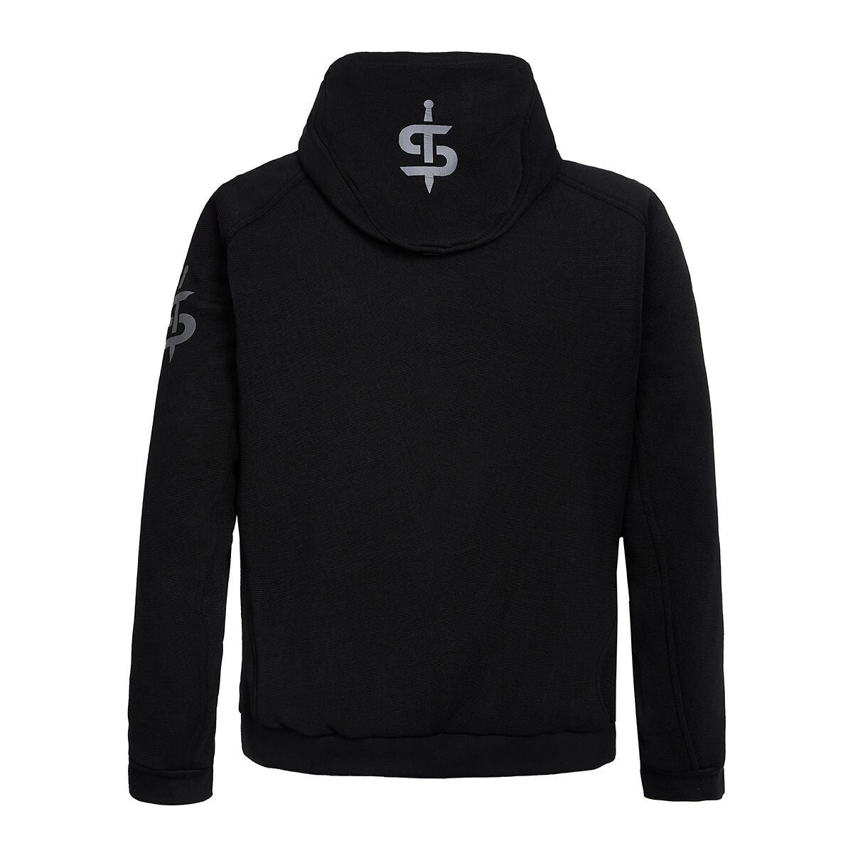 Spada Blade Zip Front CEAA Motorcycle Motorbike Armoured Hoodie Black
