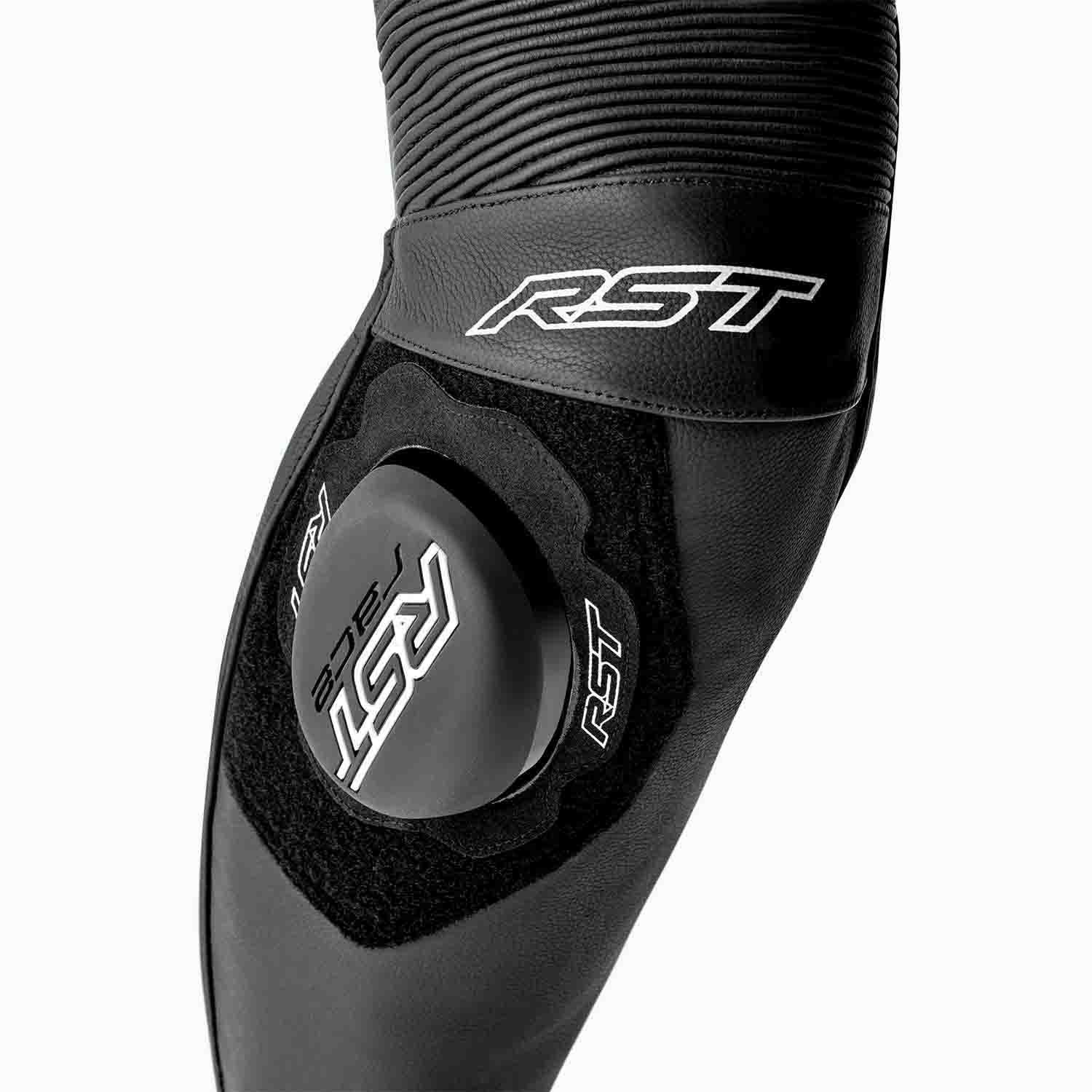 RST S1 D3O CE AAA Rated Leather Motorcycle Motorbike Race 1 Pc Suit Black White