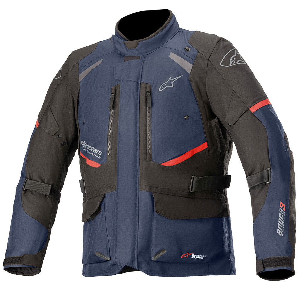 Alpinestars Andes V3 Drystar Waterproof Motorcycle Motorbike Jacket Black Blue
