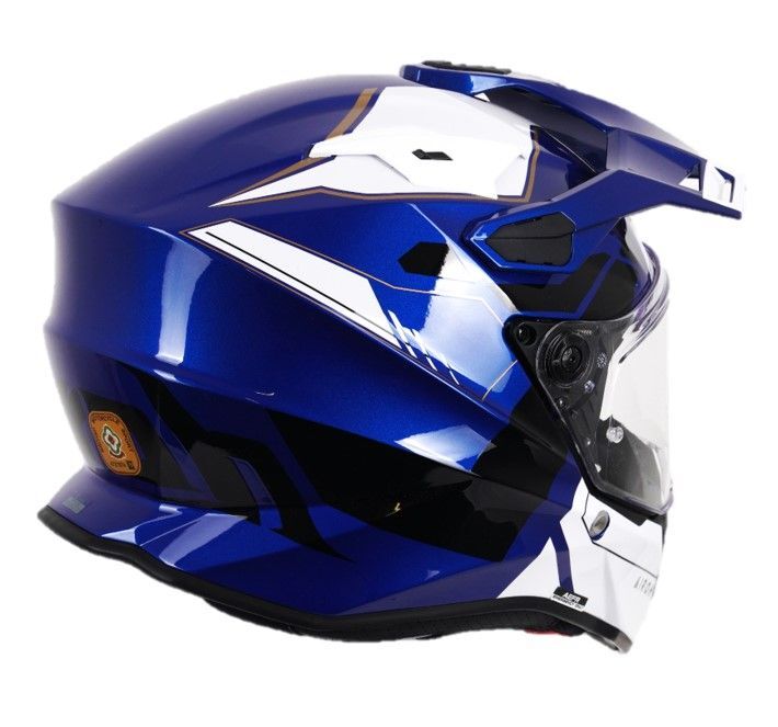 Airoh Commander 2 Adventure ECE 22.06 Carbon Motorcycle Helmet Reveal Blue Gloss