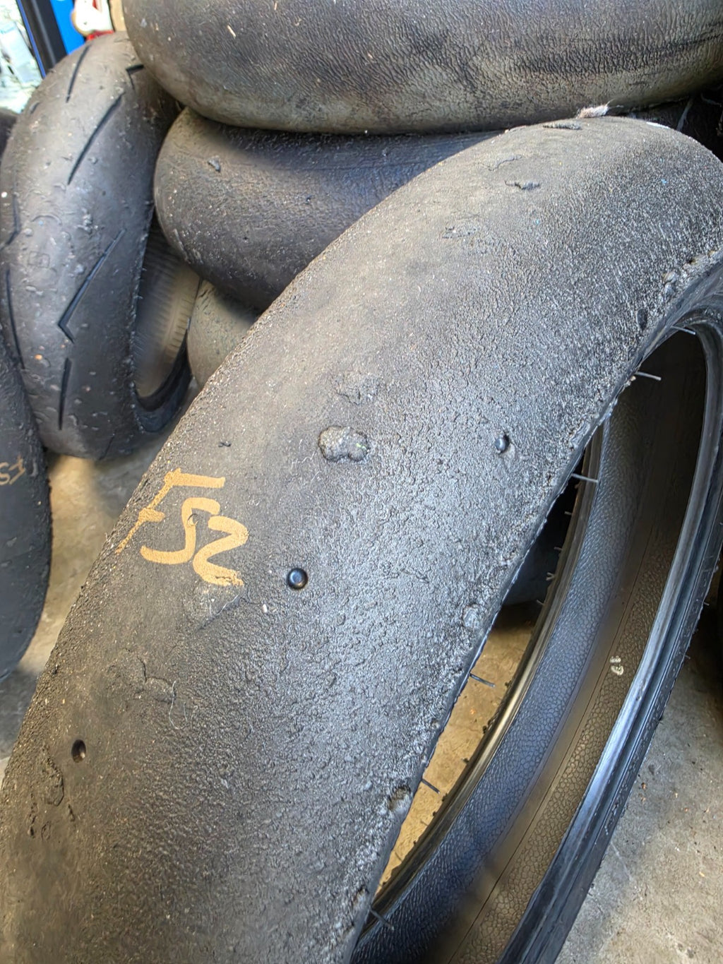 Pirelli Diablo Superbike SC1 125/70-17 Used BSB Scrub Motorcycle Tyre - FS2