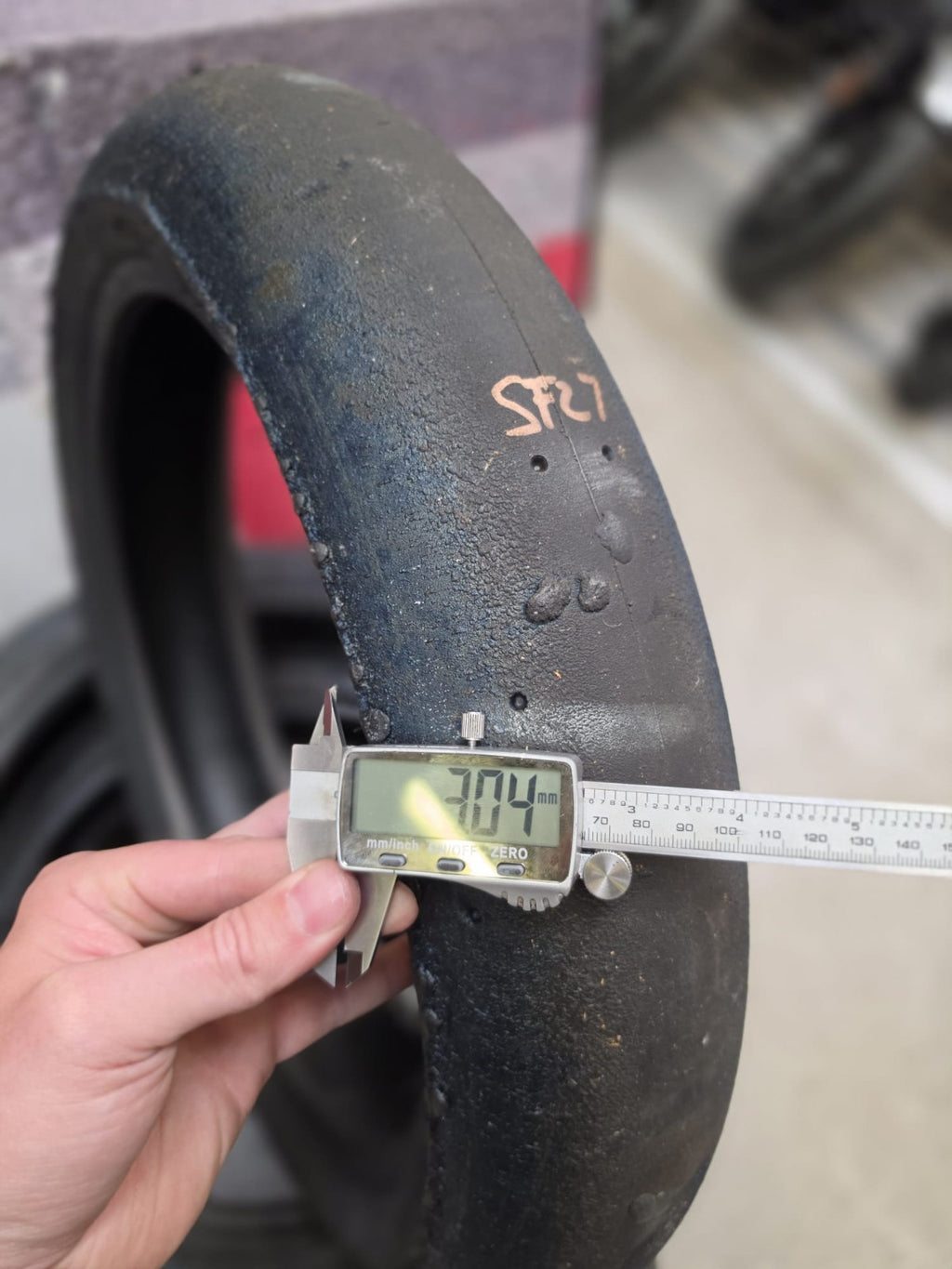 Pirelli Diablo Superbike SC1 125/70-17 Used BSB Scrub Motorcycle Tyre - SF27