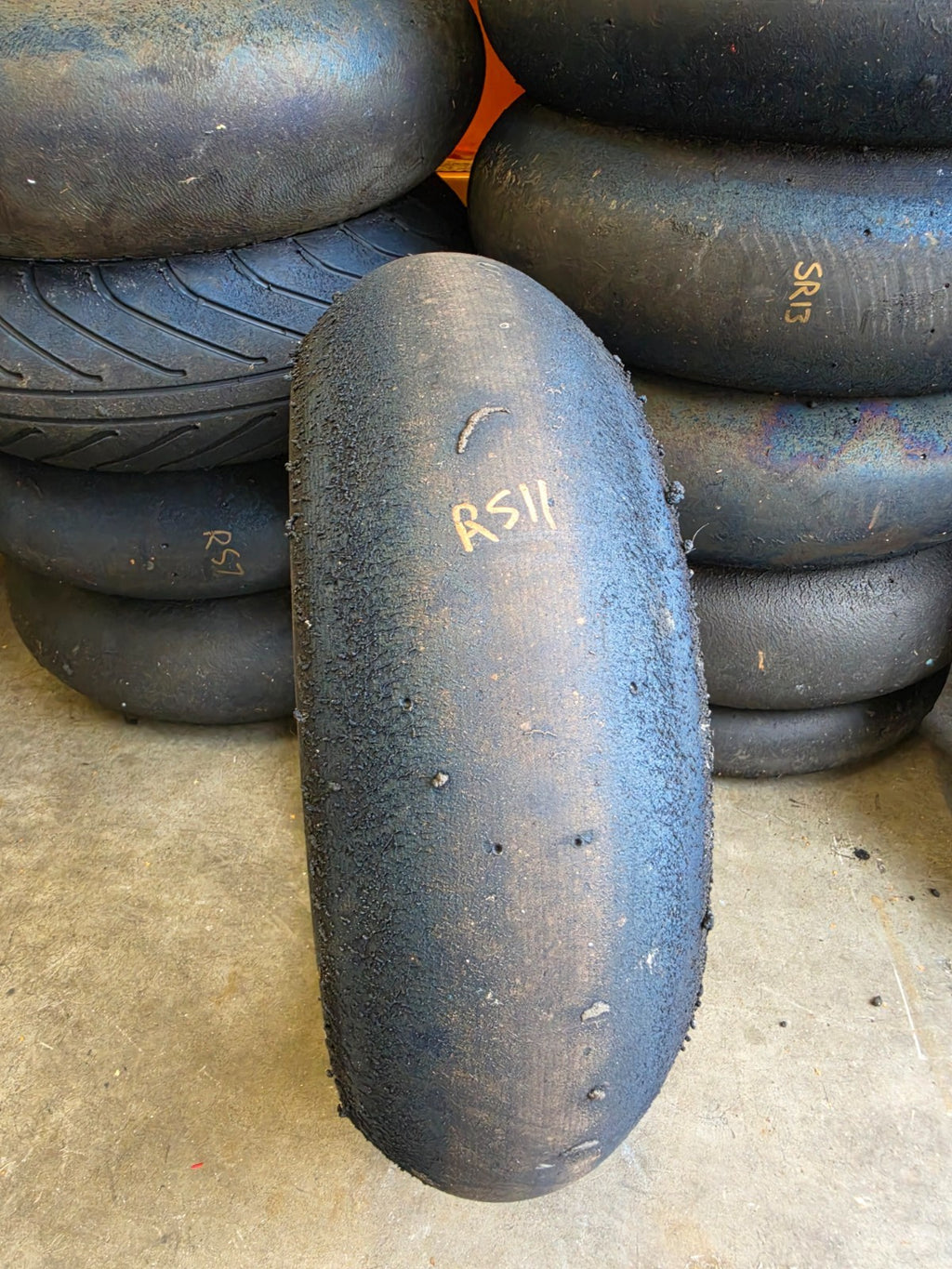 Pirelli Diablo Superbike SC1 190/60-17 Used BSB Scrub Motorcycle Tyre - RS11