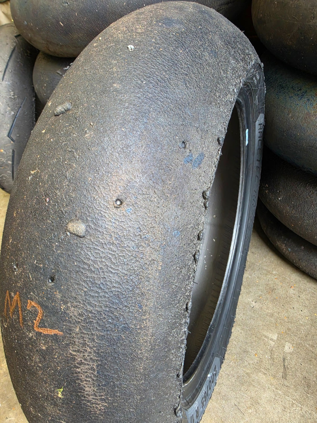 Used Metzeler Racetec RR Rear Track/Race Slick – 200/65 R17 – 06/26