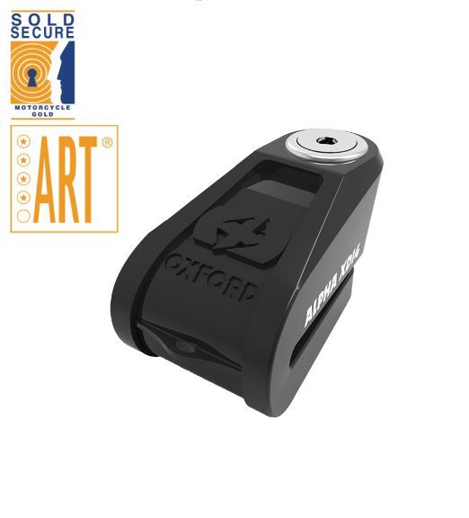 Oxford Alpha XD14 Motorcycle Motorbike Ultra Strong Disc Lock 14mm Pin Black