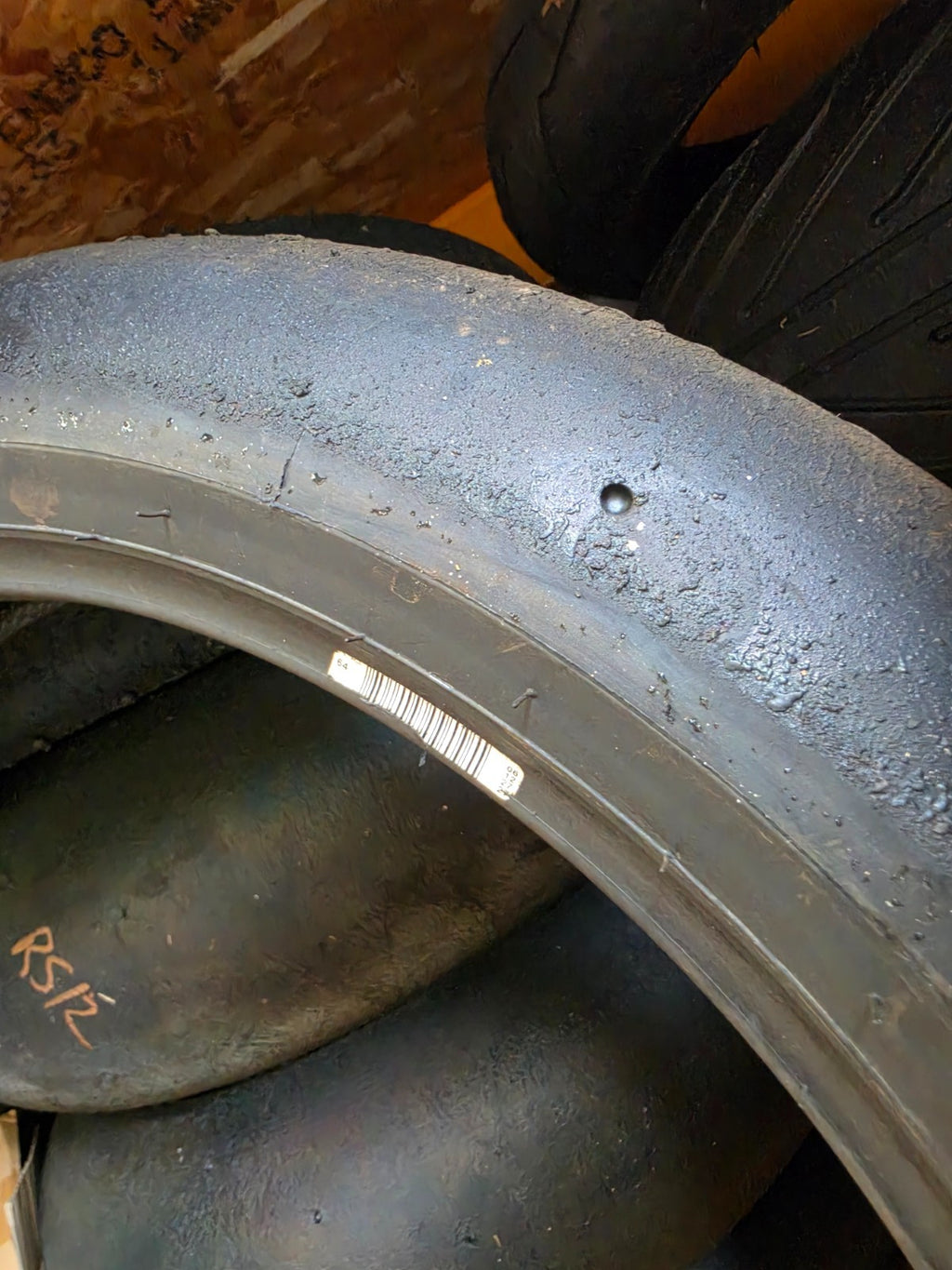 Metzeler Racetec Track Day Slicks 120 70 17 UN USED EDGE GRIP part worn