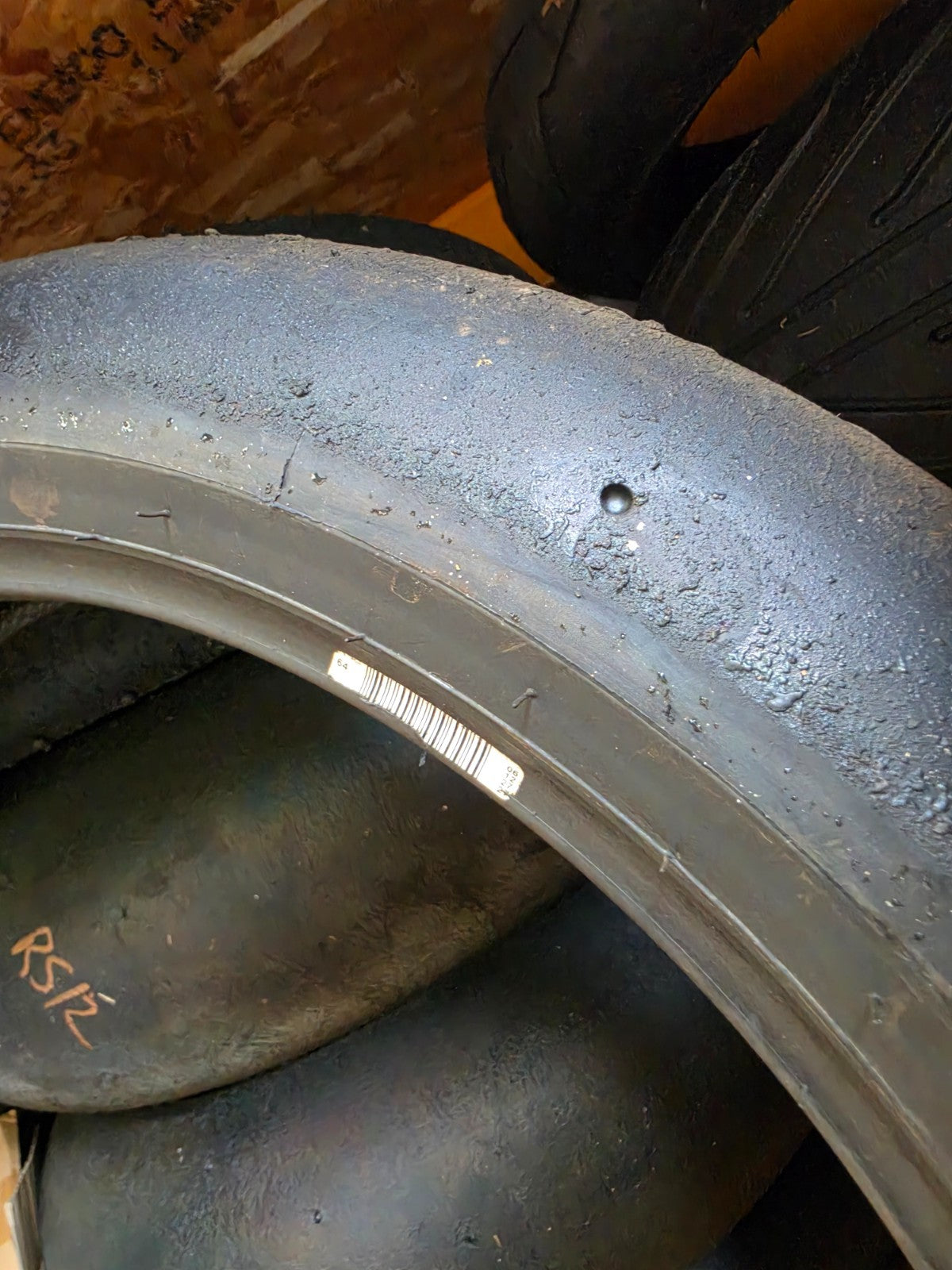 Metzeler Racetec Track Day Slicks 120 70 17 UN USED EDGE GRIP part worn