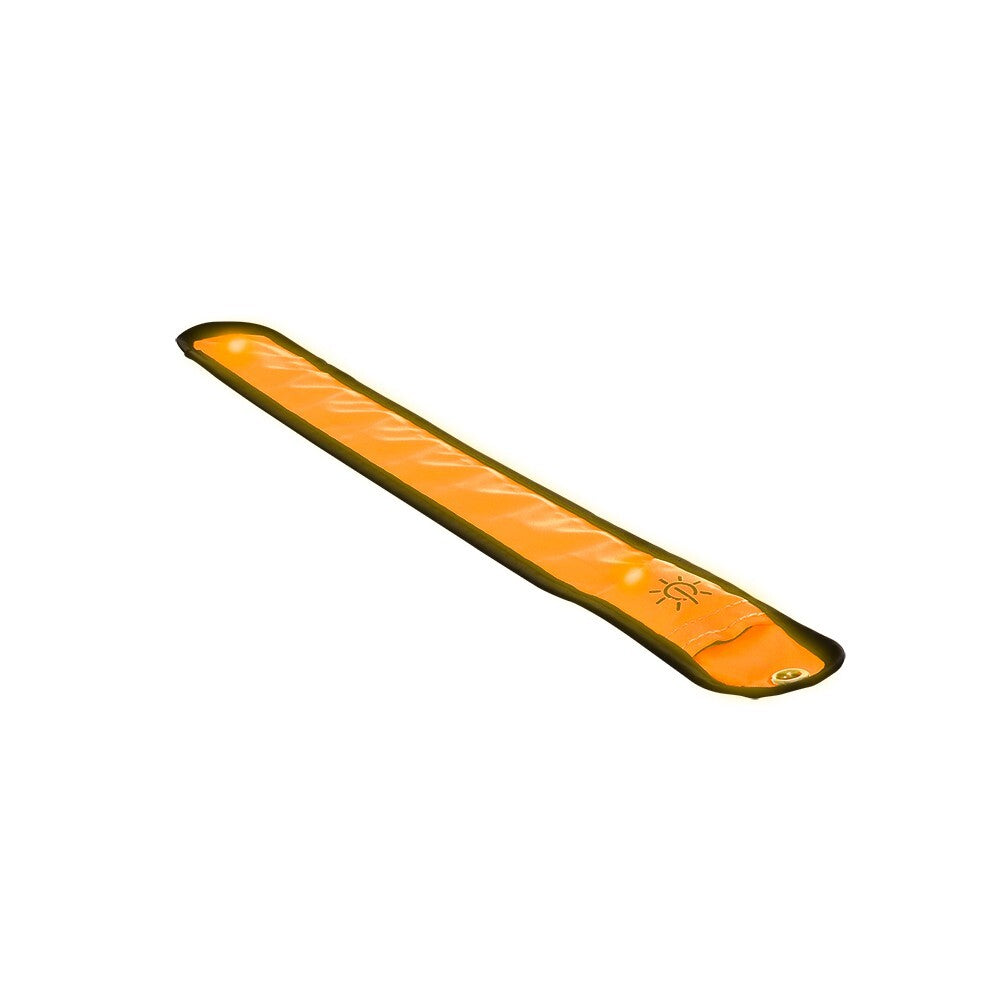 Oxford Bright Halo Wrap Fluro Orange Light Up Hi-viz Slap Band Cycling Hiking
