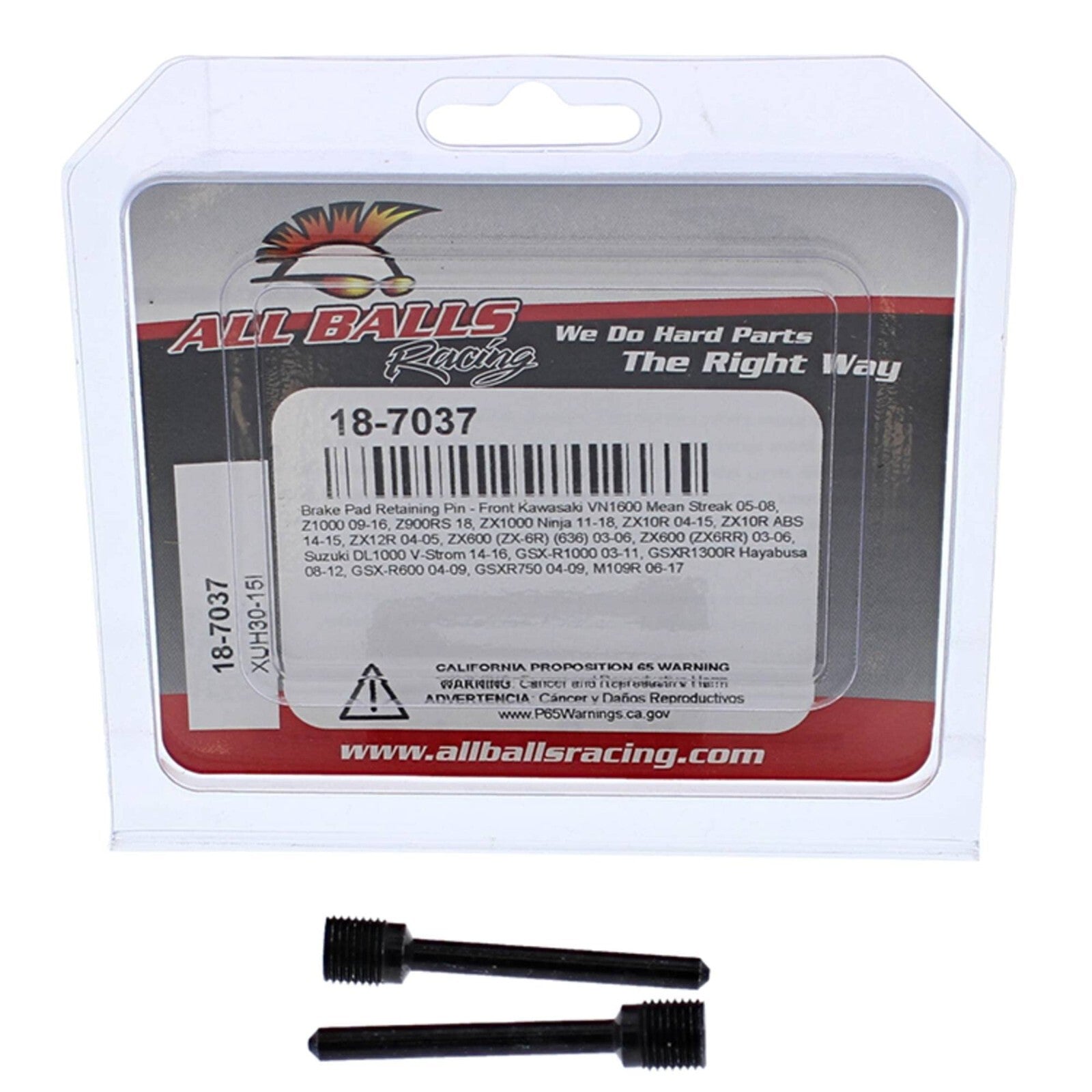 All Balls Racing Front Brake Calliper Retaining Pins/Bolts - Kawasaki & Suzuki