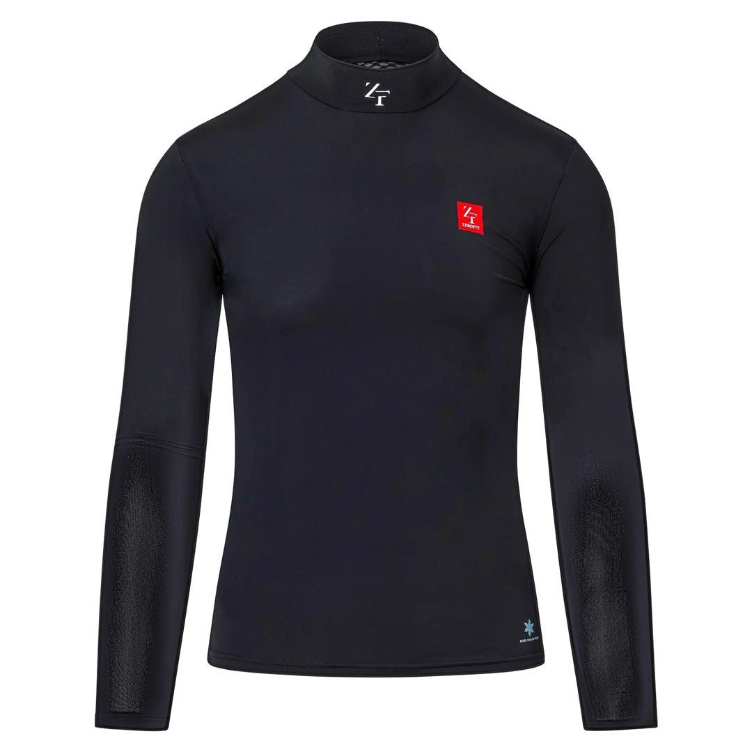 ZeroFit IceSkin Cooling Wicking Baselayer Long Sleeve Top - Black