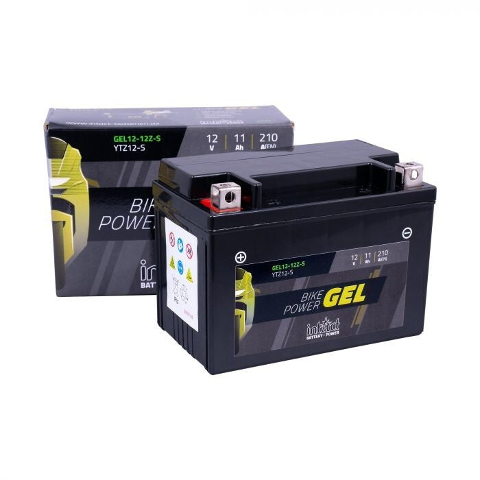 intAct YTZ12-S Gel Bike-Power Motorcycle Motorbike Factory Activated Gel Battery