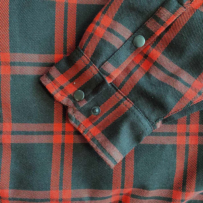 Duchinni Redwood Kids CE Armoured Motorcycle Motorbike Textile Shirt Red Check
