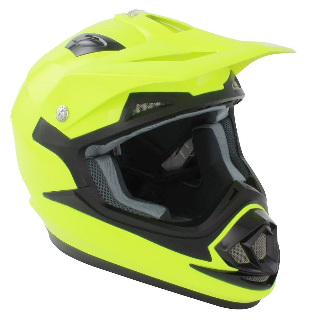 GSB Adults XP-14B Motocross MX Enduro Off Road ACU Gold Helmet - Gloss Yellow