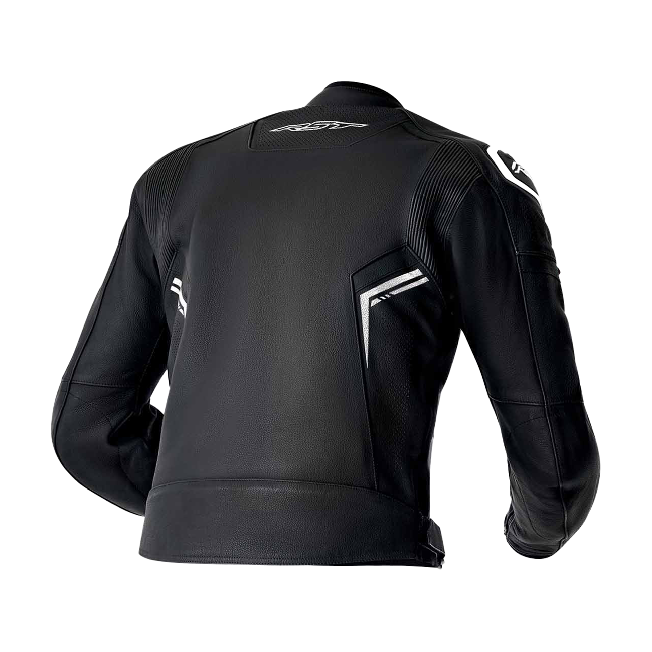 RST S1 D30 CE AAA Leather Motorcycle Motorbike Sports Jacket - Black White