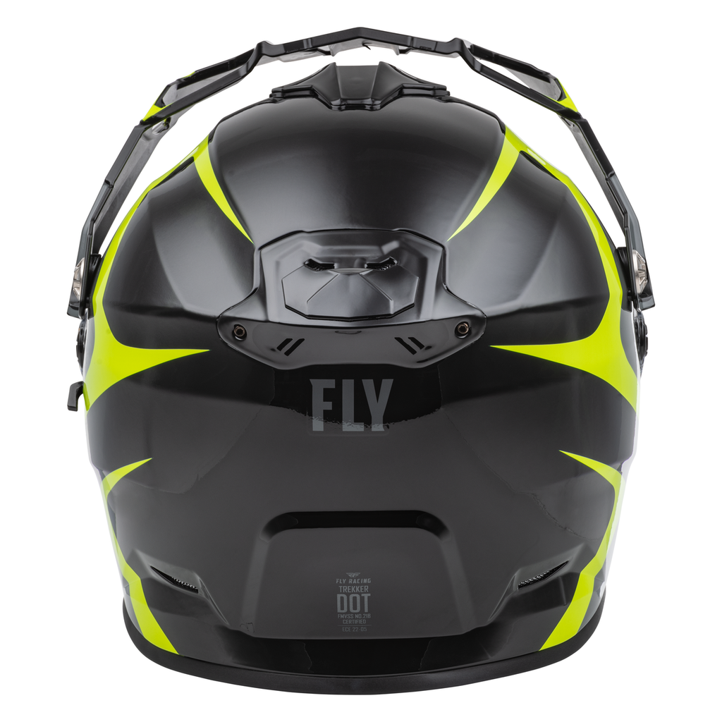 Fly Racing Trekker Pulse Dual Sport Adventure Motorcycle Bike Helmet Black HiViz
