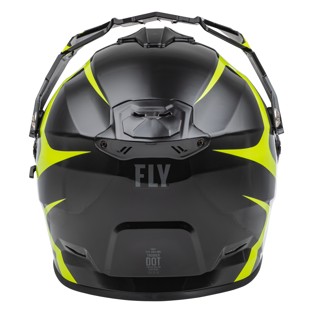 Fly Racing Trekker Pulse Dual Sport Adventure Motorcycle Bike Helmet Black HiViz