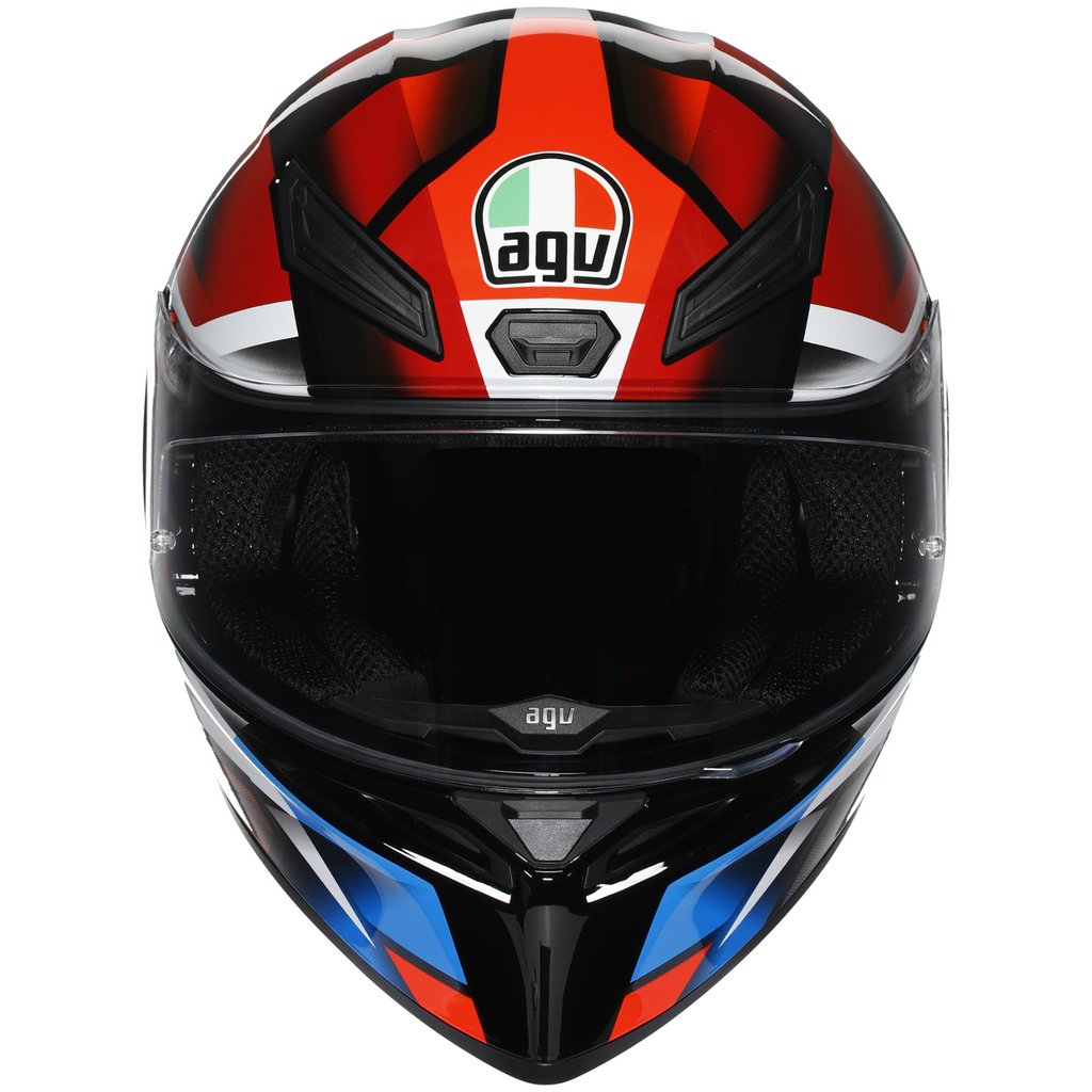 AGV K1S Fastlap Gloss Black Red Blue ECE2206 Motorcycle Motorbike Helmet