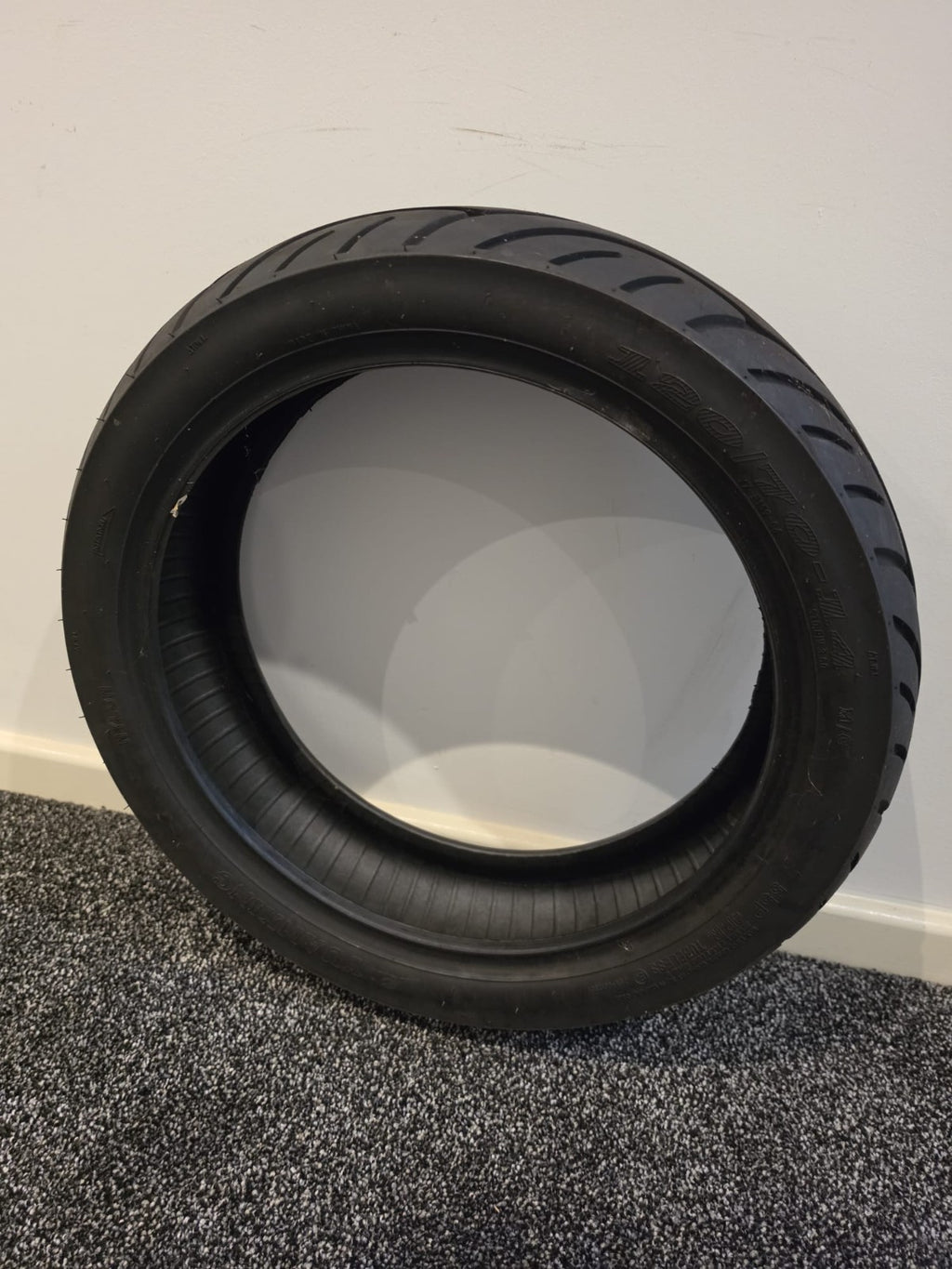 120/70/14 YUANXING PART WORN MOTORCYCLE TYRE