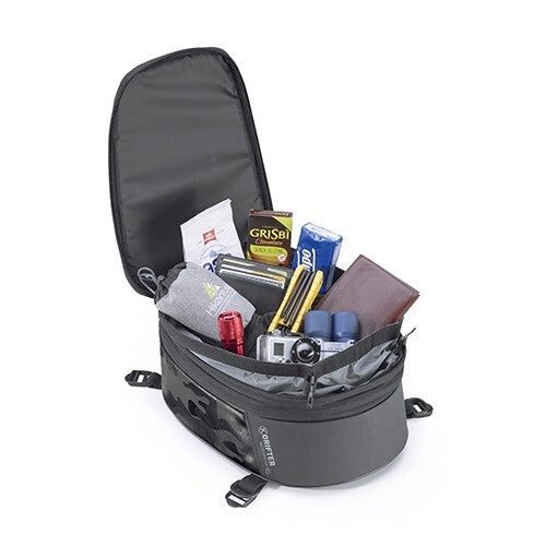 Kappa Motorcycle 9 Litre Drifter Universal Waterproof Saddle Bag Black  - DR02